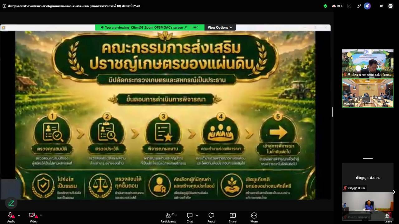 title - ผู้ตรวจราชการ ส.ป.ก.ร่วมประชุมคณะทำงานสรรหาปราชญ์เกษตรของแผ่นดินระดับเขต ประจำปี 2570 เขตตรวจราชการที่ 10 